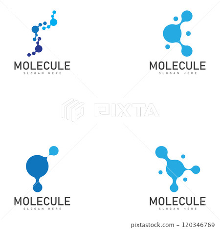 Molecule Logo Vector Template Molecule Logo Vector Template 120346769