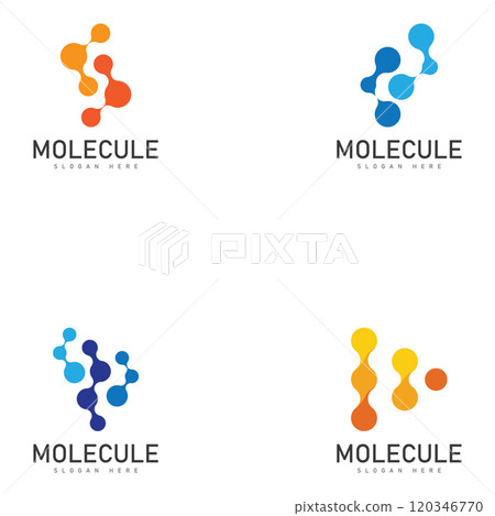 Molecule Logo Vector Template Molecule Logo Vector Template 120346770