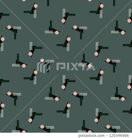 Textile motif seamless pattern. Lux fabric design textile swatch ladies dress, man shirt all over print block.  120346986