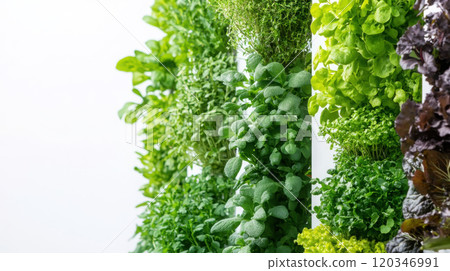 Innovative vertical hydroponic garden tower for sustainable home gardening 120346991