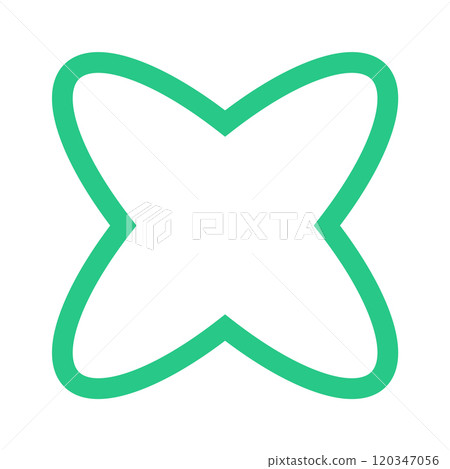 Stylized bauhaus figure simple frame 120347056