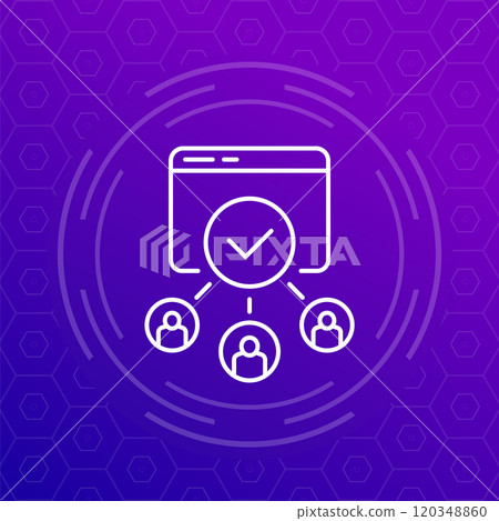 load testing icon in line design 120348860