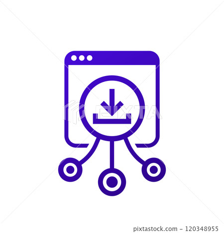 Download app icon on white Download app icon on white 120348955