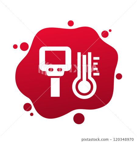 thermal imager icon, infrared camera vector 120348970