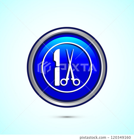 Surgeon surgery icon design illustration, Medical icon sign. Button design Surgeon surgery icon design illustration, Medical icon sign. Button design 120349160
