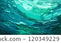A beautiful gradation of aqua blue and emerald green painted with acrylic paint_03_AI generated image 120349229