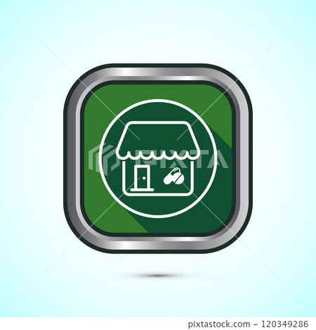 Pharmacy icon design illustration. Drugstore icon, medical store, Button design Pharmacy icon design illustration. Drugstore icon, medical store, Button design 120349286