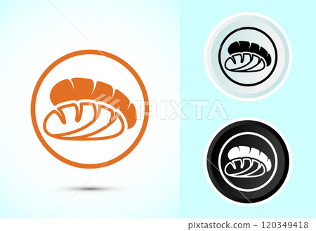 Bread Icon Design Illustration, Bakery Icon Bread Icon Design Illustration, Bakery Icon 120349418