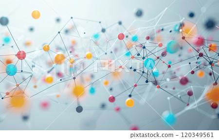 Abstract Network Connectivity Background, Generate AI 120349561