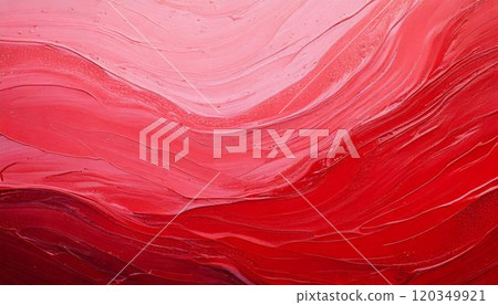 Beautiful pink and red gradation painted with acrylic paint_01_AI generated image 120349921