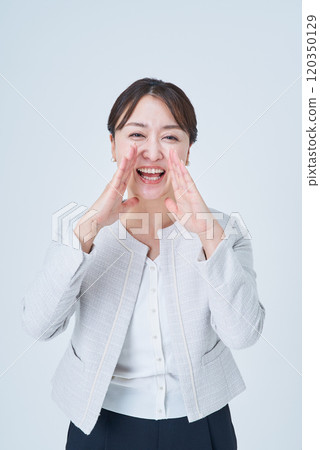 cheering business woman cheering business woman 120350129
