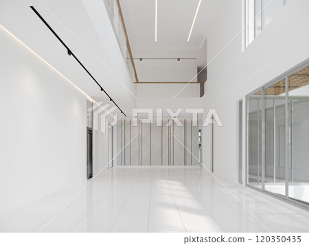 modern empty hall  interior design, 3d rendering 120350435
