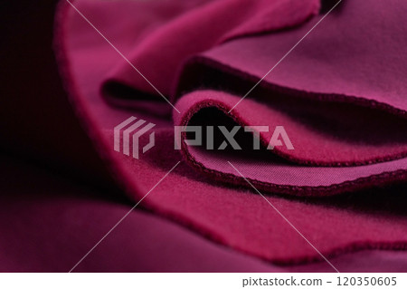 layers of French terry pink amaranth fabric layers of French terry pink amaranth fabric 120350605