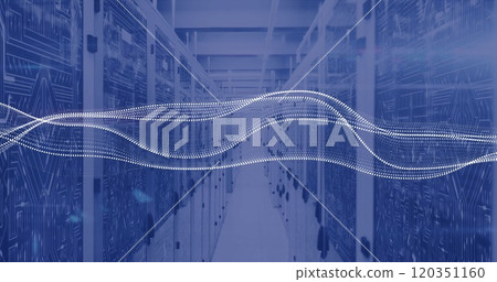 Image of data processing over computer servers Image of data processing over computer servers 120351160