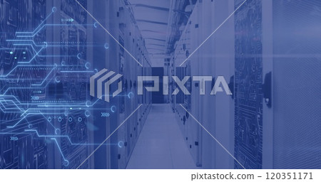 Image of data processing over computer servers 120351171