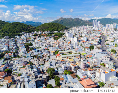 A resort town in Vietnam. 120351248