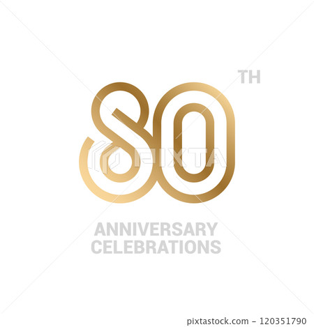 Anniversary logo or emblem design for event. Anniversary logo or emblem design for event. 120351790