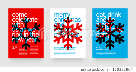 Happy New Year 2025 and Merry Christmas. Poster. Happy New Year 2025 and Merry Christmas. Poster. 120351904