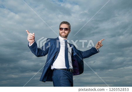 happy businessman in business suit. photo of businessman in suit. happy businessman in business suit. photo of businessman in suit. 120352853
