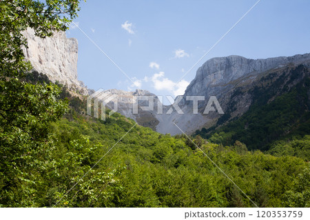 Ordesa Monte Perdido National Park, view. Pyrenees, Spain 120353759