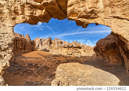 Sahara Desert, Tassili N'Ajjer, Algeria Sahara Desert, Tassili N'Ajjer, Algeria 120354612