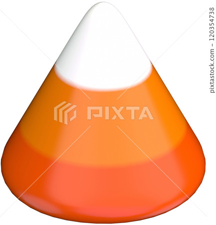 3d candy cane sweet dessert corn 120354738