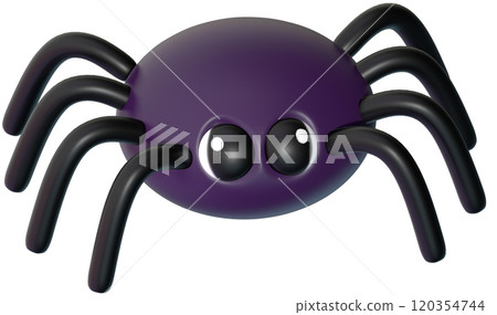 3d cute Spider, wild animal for decorating on halloween 3d cute Spider, wild animal for decorating on halloween 120354744