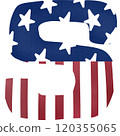 4th of july usa font 120355065