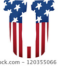 4th of july usa font 120355066