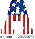 4th of july usa font 120355073