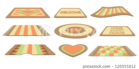 Cartoon wool carpets 120355812