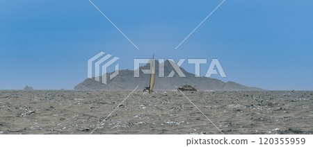 Marseille, France - June 9, 2024 : Riou archipel on the Coast of Provence, between Cassis and Marseille, France - June 9, 2024 : Riou archipel on the Coast of Provence, between Cassis and 120355959