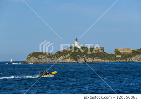 Ribaud islands in Giens Peninsula, Hyeres, France 120356065