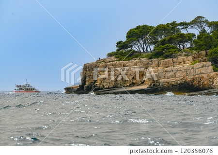 Marseille, France - June 9, 2024 : Calanque of En-Vau on the Coast of Provence, between Cassis and 120356076
