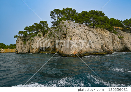 Marseille, France - June 9, 2024 : Calanque of En-Vau on the Coast of Provence, between Cassis and 120356081