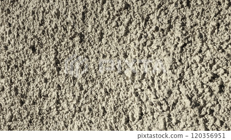 Textured Plaster Wall With an Even Surface Finish Captured in Natural Light 120356951