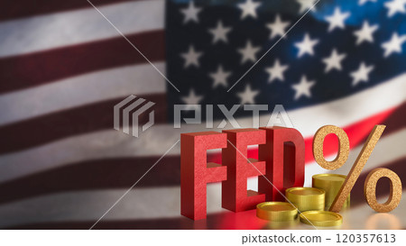 The fed text and coins for tax concept 3d rendering. The fed text and coins for tax concept 3d rendering. 120357613