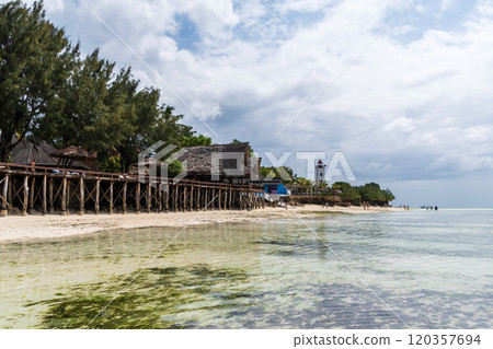 The coast of northern Zanzibar 120357694