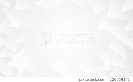 Abstract gray geometric shape design elements on white background with copy space. Vector illustration 120359341