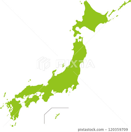 日本地圖(可分為47個都道府縣) 日本地圖(可分為47個都道府縣) 120359709
