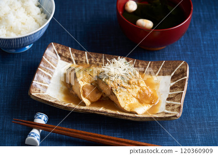 Simmered mackerel with mackerel Simmered mackerel with mackerel 120360909