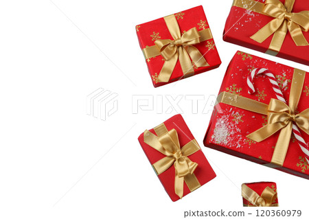 PNG, Gift box, gift boxes in nice packaging, isolated on white background. PNG, Gift box, gift boxes in nice packaging, isolated on white background. 120360979