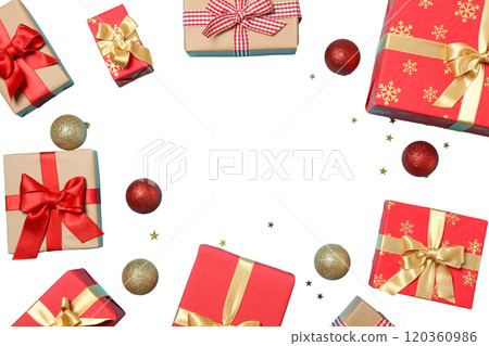 PNG, Gift box, gift boxes in nice packaging, isolated on white background. PNG, Gift box, gift boxes in nice packaging, isolated on white background. 120360986