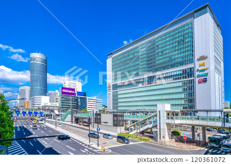 Yokohama cityscape in Japan, overlooking Shin-Yokohama Station and Yokohama Prince Hotel. ... A ray of hope for a new era... = 4th Yokohama cityscape in Japan, overlooking Shin-Yokohama Station and Yokohama Prince Hotel. ... A ray of hope for a new era... = 4th 120361072