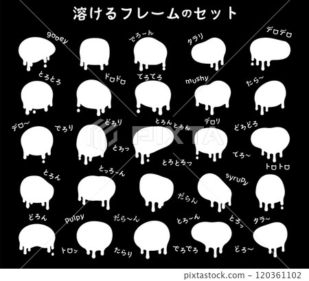 融化框架套裝框架背景軟裝裝飾標題可愛簡約糊狀素材 融化框架套裝框架背景軟裝裝飾標題可愛簡約糊狀素材 120361102