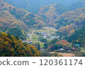 Autumn scenery in Arashiyama as the leaves change color 120361174
