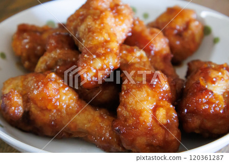 Simple, homemade fried teriyaki chicken Simple, homemade fried teriyaki chicken 120361287