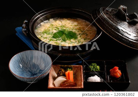 Egg porridge 120361802