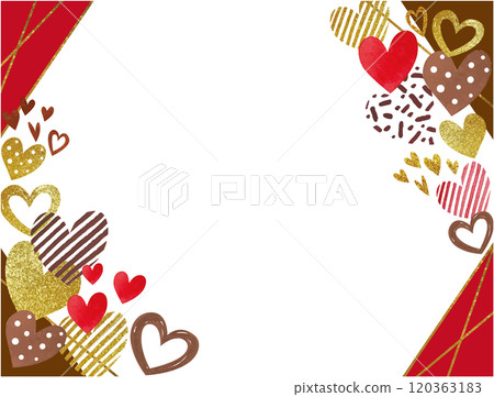 Valentine's Day simple heart frame Valentine's Day simple heart frame 120363183