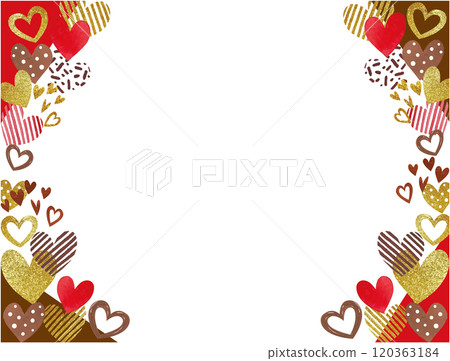 紅色心形情人節框架 紅色心形情人節框架 120363184